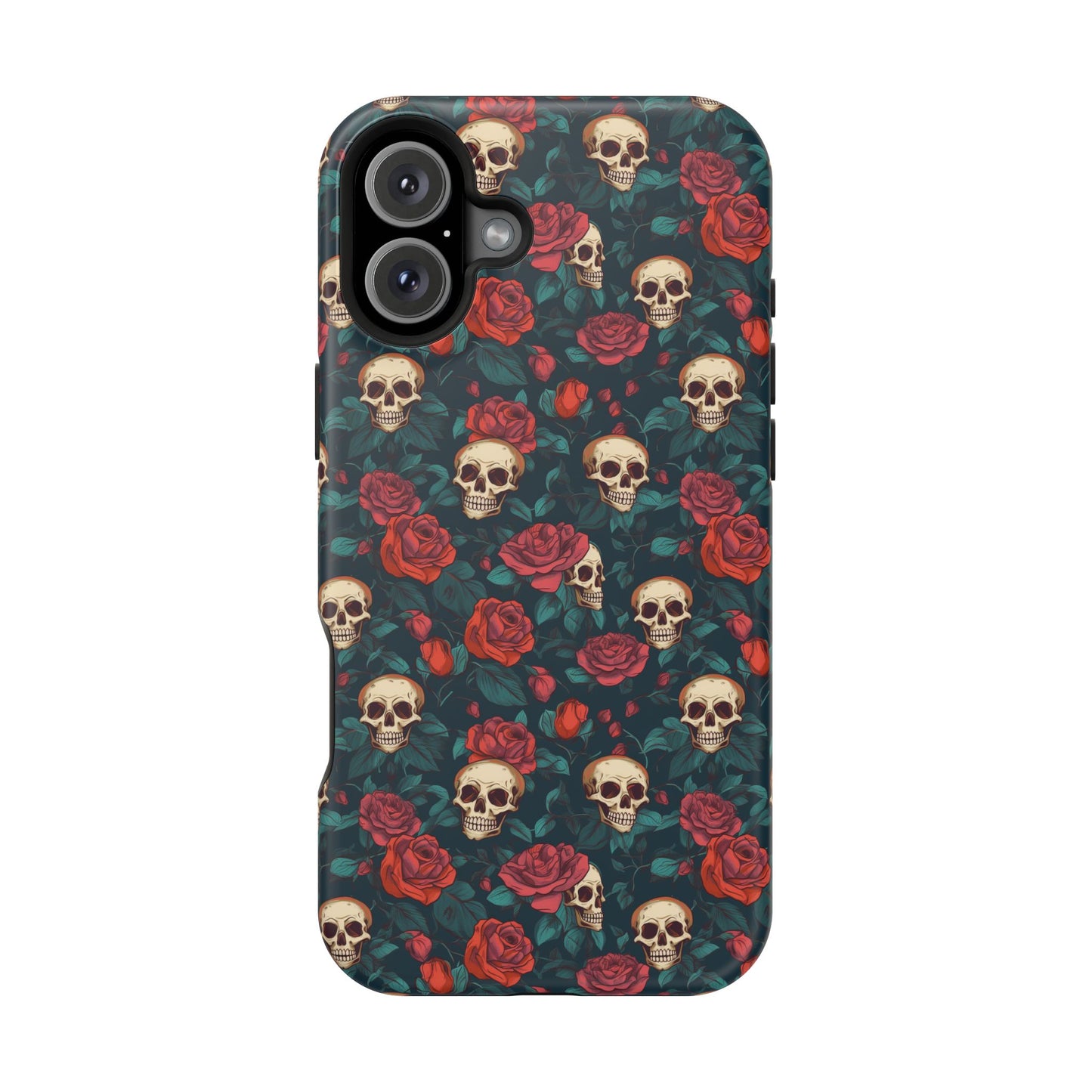Skulls & Roses Dark Garden MagSafe® iPhone Tough Case