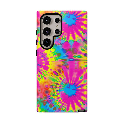 Neon Tie-Dye Burst Samsung Galaxy Tough Case