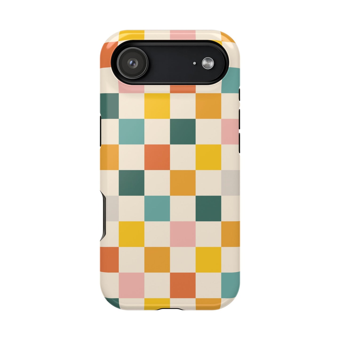 Retro 70s Gingham MagSafe® iPhone Tough Case