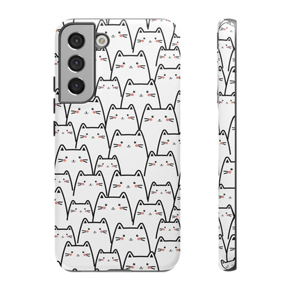 Kawaii Cat Crowd Samsung Galaxy Tough Case
