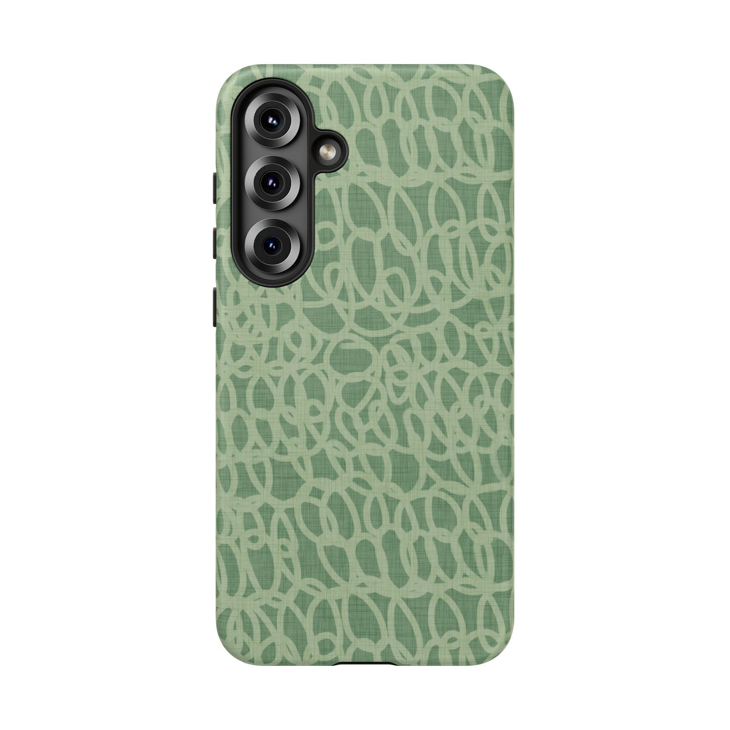 Sage Green Scribble Loops Samsung Galaxy Tough Case