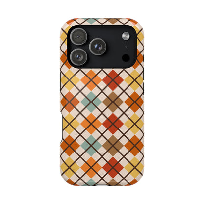 Autumn Argyle MagSafe® iPhone Tough Case