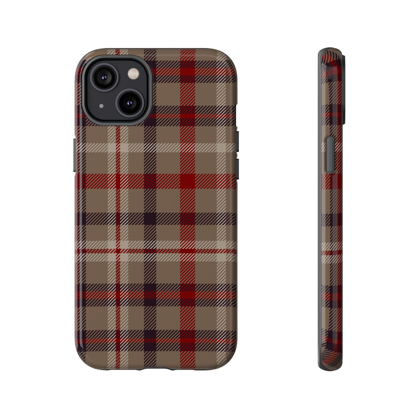 Vintage Highland Plaid iPhone Tough Case