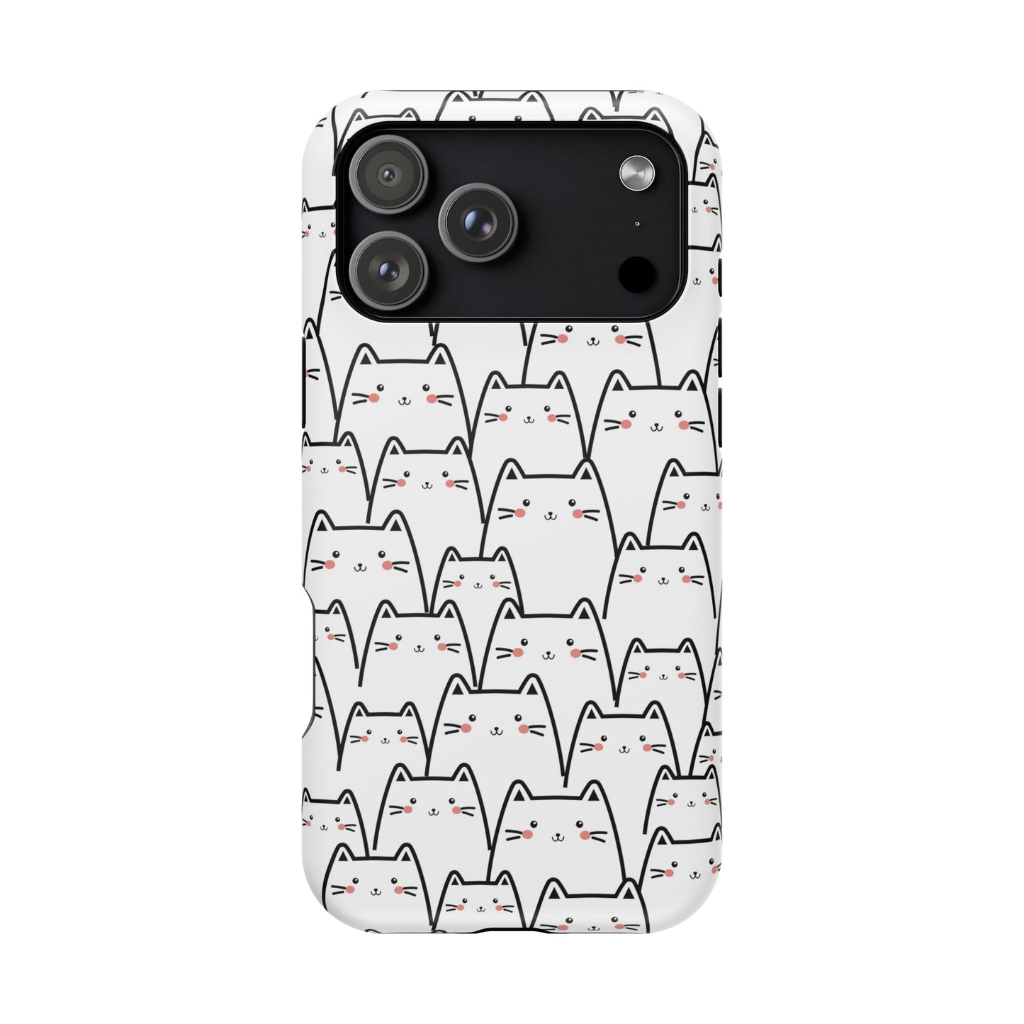 Kawaii Cat Crowd MagSafe® Tough iPhone Case