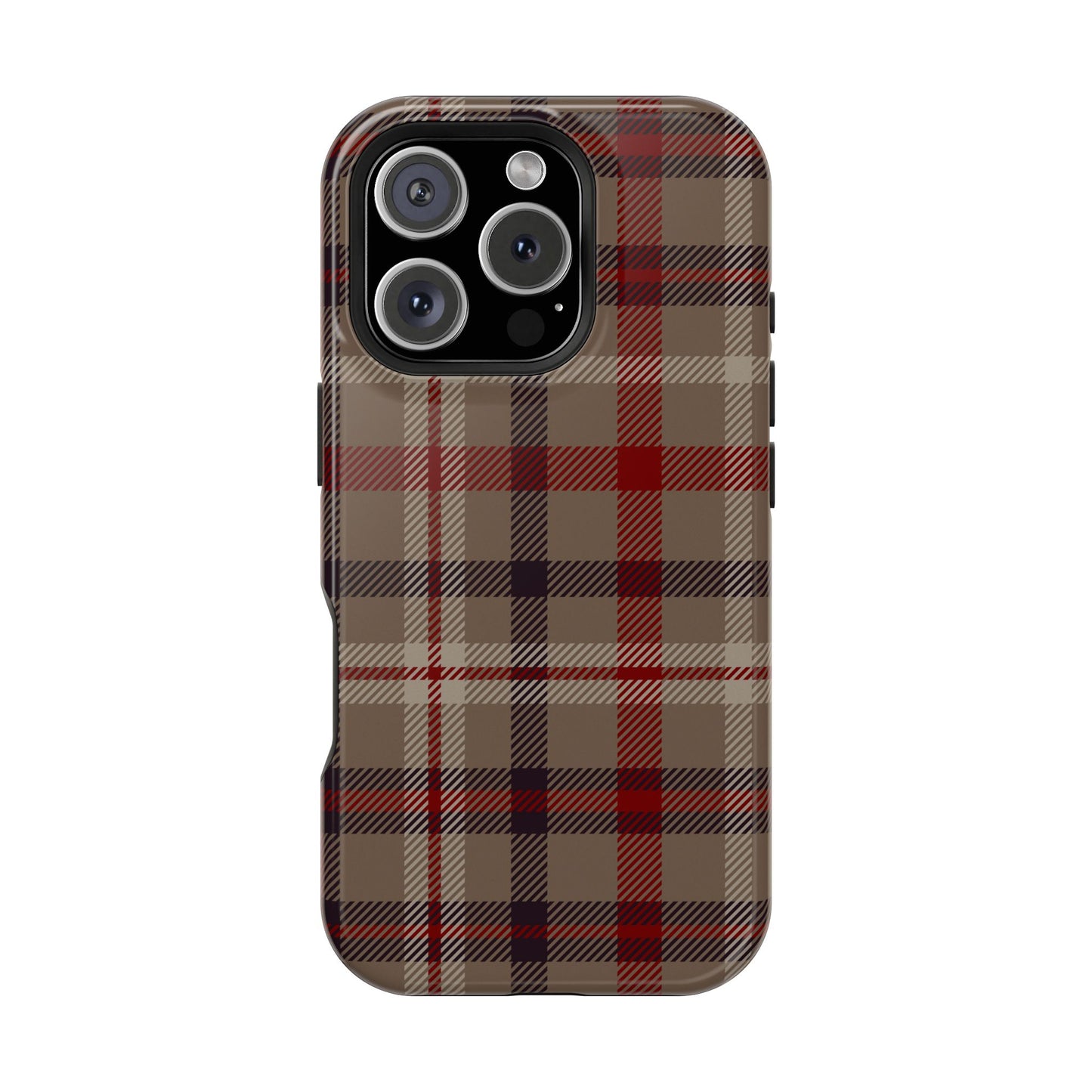 Vintage Highland Plaid MagSafe® iPhone Tough Case