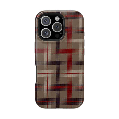 Vintage Highland Plaid MagSafe® iPhone Tough Case