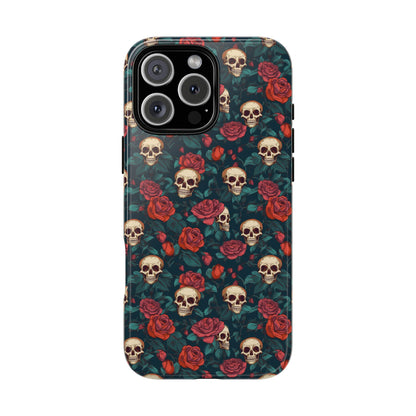 Skulls & Roses Dark Garden iPhone Tough Case