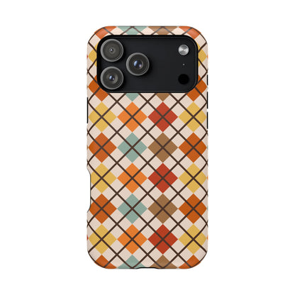 Autumn Argyle MagSafe® iPhone Tough Case