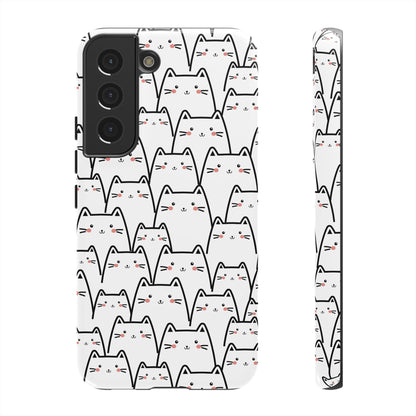 Kawaii Cat Crowd Samsung Galaxy Tough Case