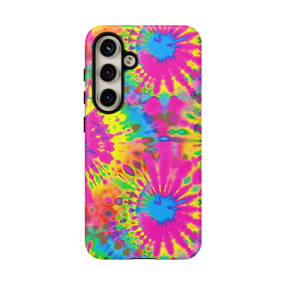 Neon Tie-Dye Burst Samsung Galaxy Tough Case
