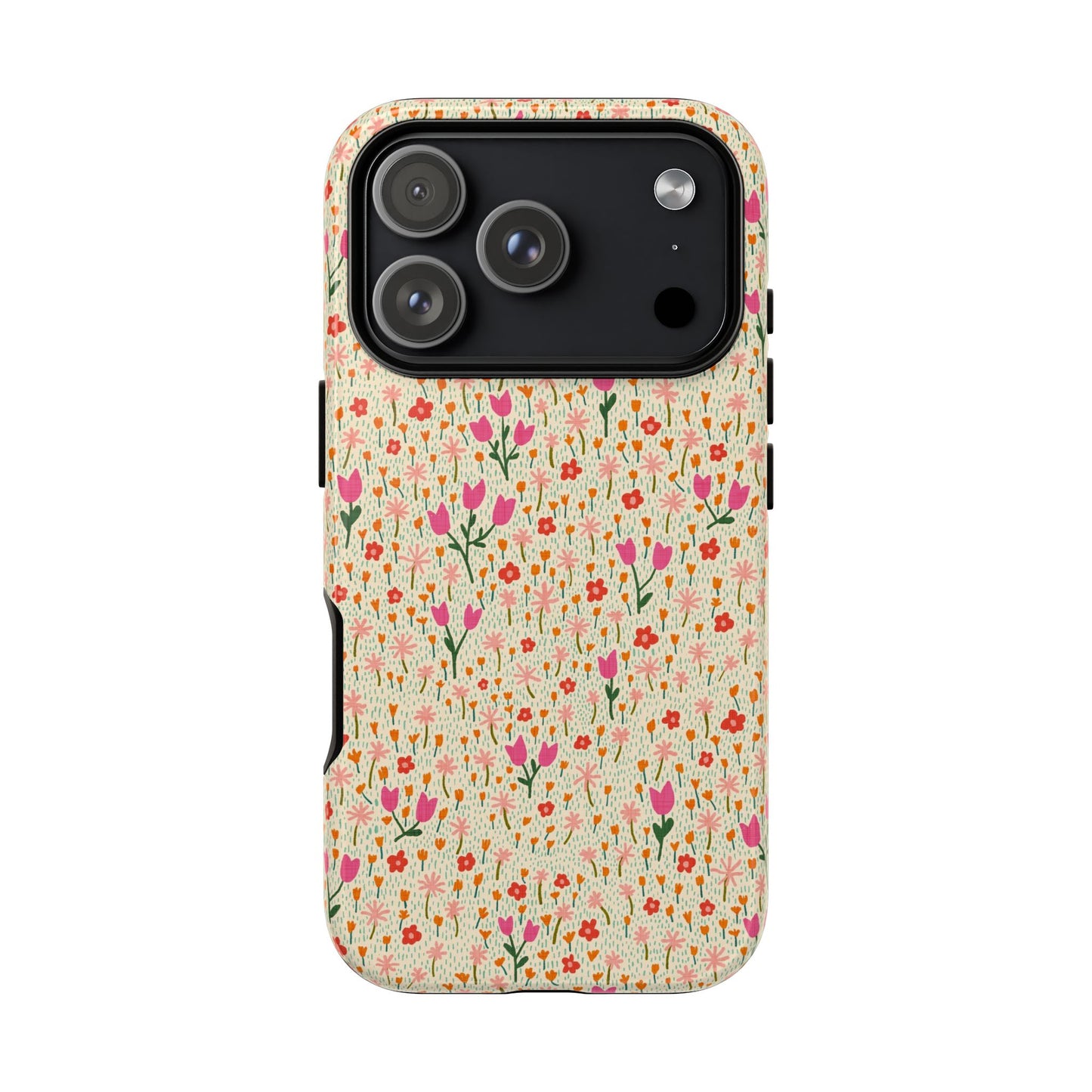 Vintage Cream Wildflower Meadow iPhone Tough Case