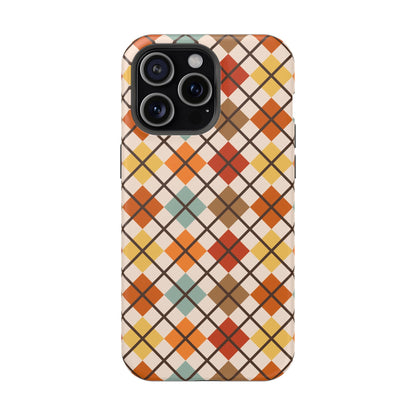 Autumn Argyle MagSafe® iPhone Tough Case