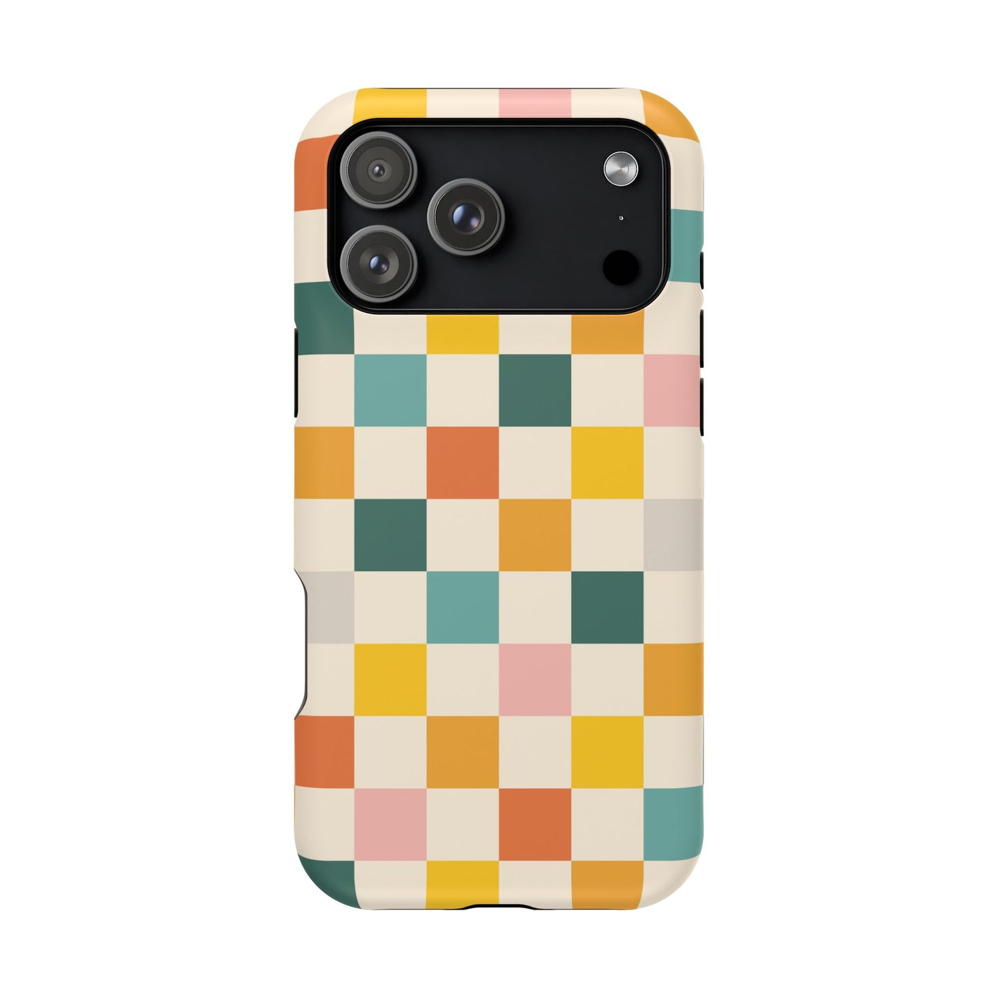 Retro 70s Gingham MagSafe® iPhone Tough Case