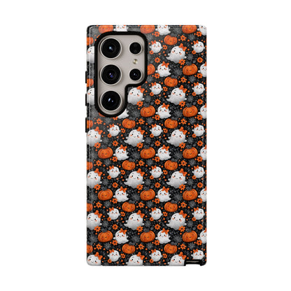 Cute Kawaii Lady Ghosts & Pumpkins Samsung Galaxy Tough Case