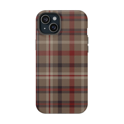 Vintage Highland Plaid MagSafe® iPhone Tough Case