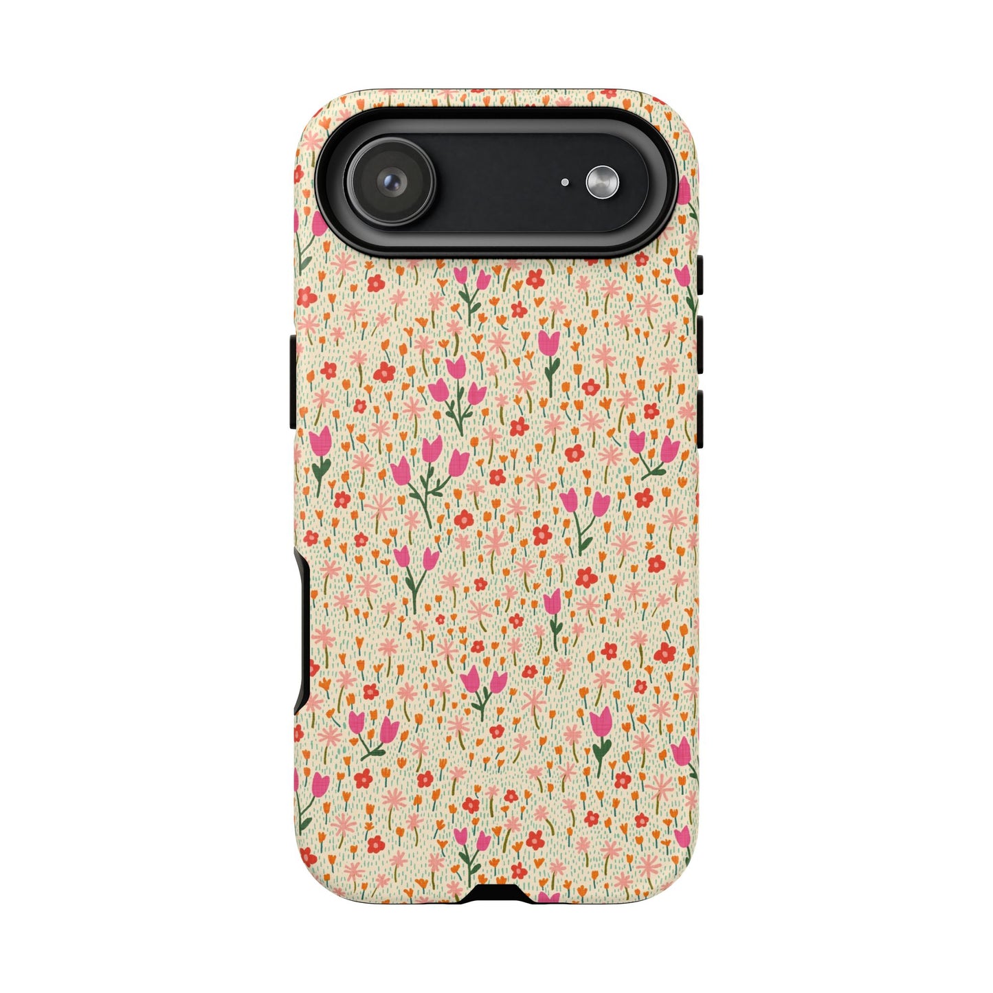 Vintage Cream Wildflower Meadow iPhone Tough Case