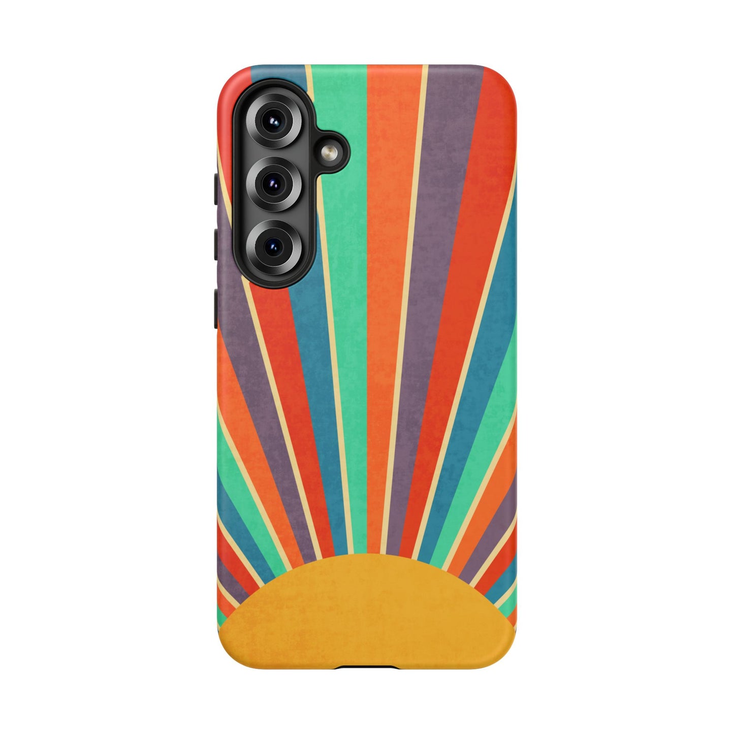 Retro Rainbow Sunburst Samsung Galaxy Tough Case