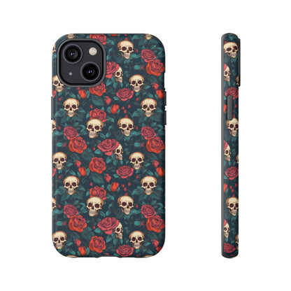 Skulls & Roses Dark Garden iPhone Tough Case