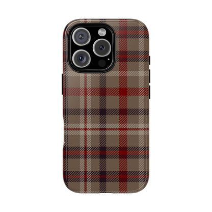 Vintage Highland Plaid iPhone Tough Case