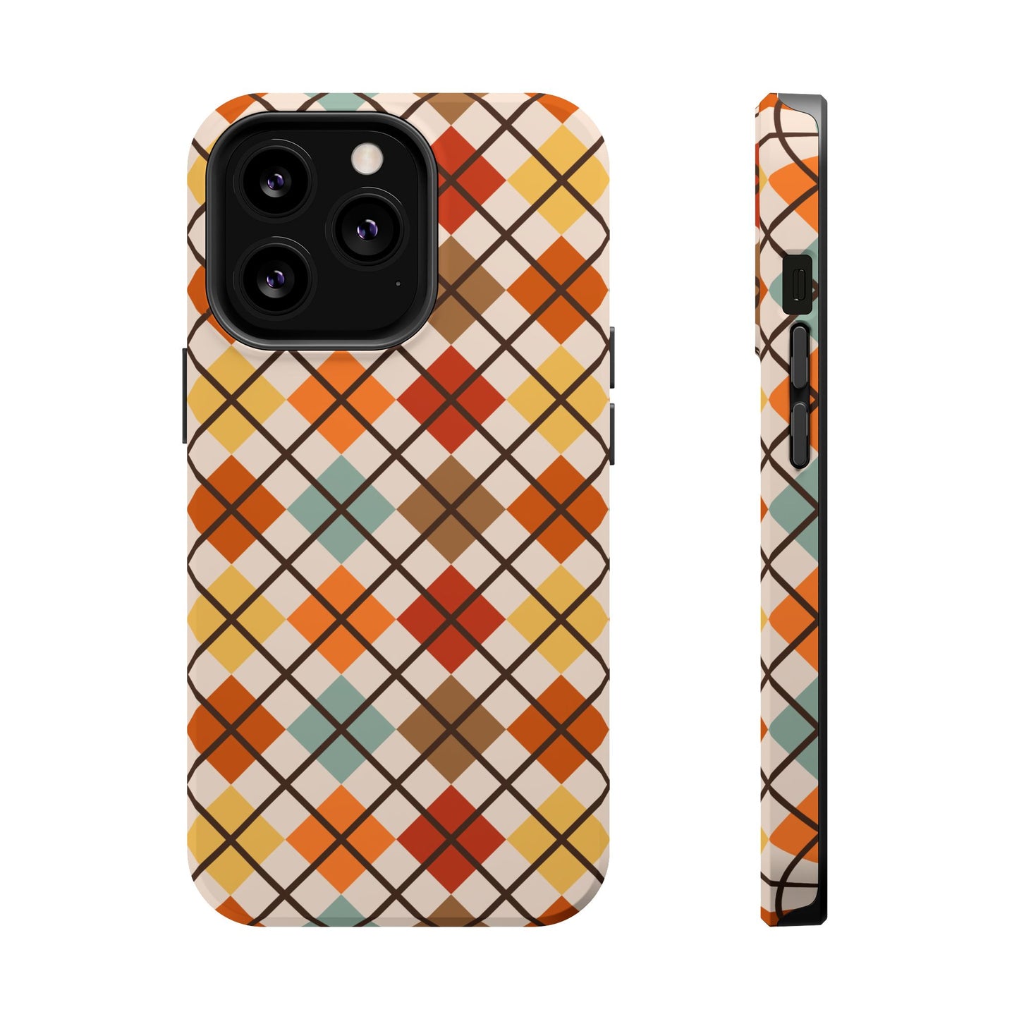 Autumn Argyle MagSafe® Tough iPhone Case