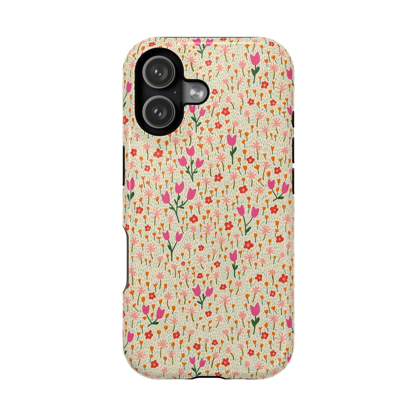 Vintage Cream Wildflower Meadow MagSafe® iPhoneTough  Case