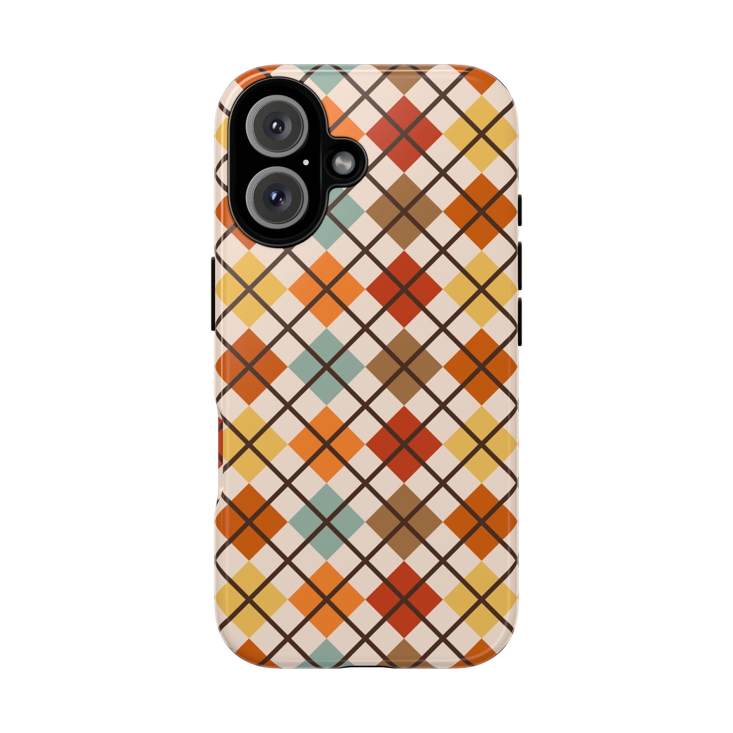 Autumn Argyle Tough iPhone Case