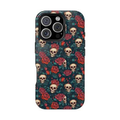 Skulls & Roses Dark Garden MagSafe® iPhone Tough Case