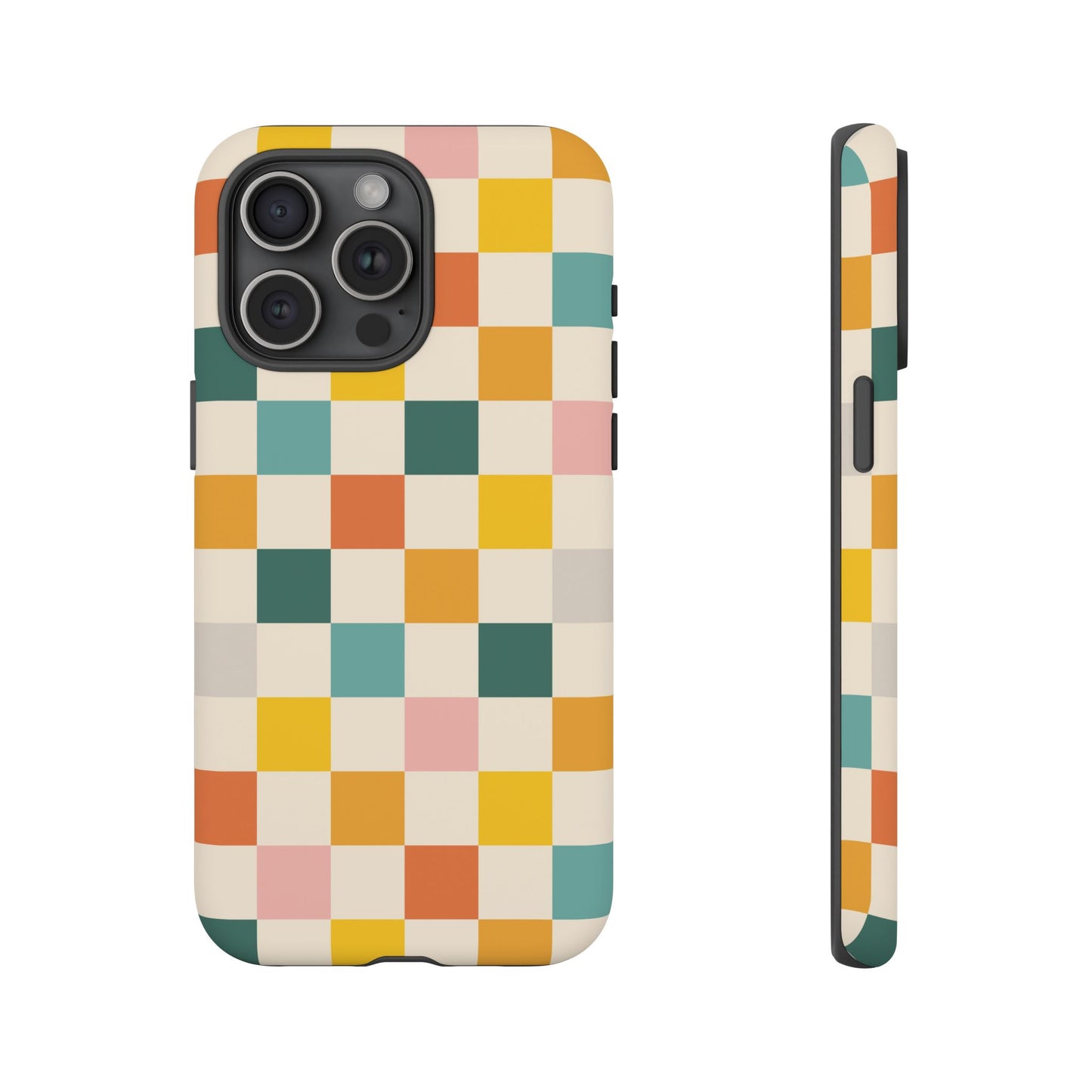 Retro 70s Gingham iPhone Tough Case