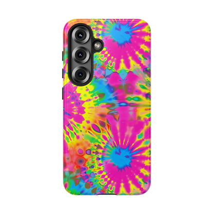 Neon Tie-Dye Burst Samsung Galaxy Tough Case