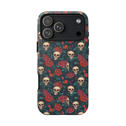 Skulls & Roses Dark Garden iPhone Tough Case