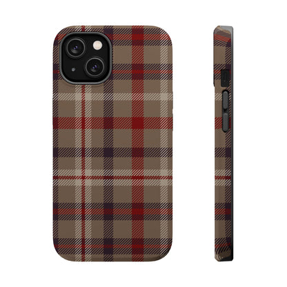 Vintage Highland Plaid MagSafe® iPhone Tough Case