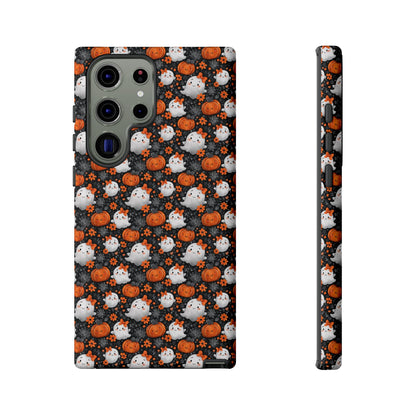 Cute Kawaii Lady Ghosts & Pumpkins Samsung Galaxy Tough Case