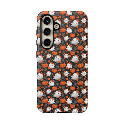Cute Kawaii Lady Ghosts & Pumpkins Samsung Galaxy Tough Case