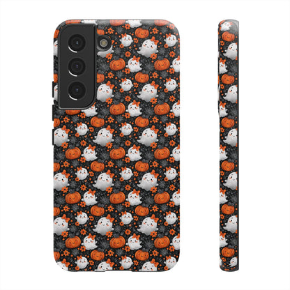 Cute Kawaii Lady Ghosts & Pumpkins Samsung Galaxy Tough Case