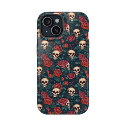 Skulls & Roses Dark Garden MagSafe® iPhone Tough Case