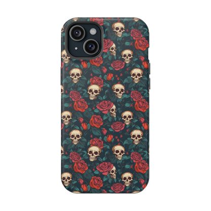 Skulls & Roses Dark Garden MagSafe® iPhone Tough Case