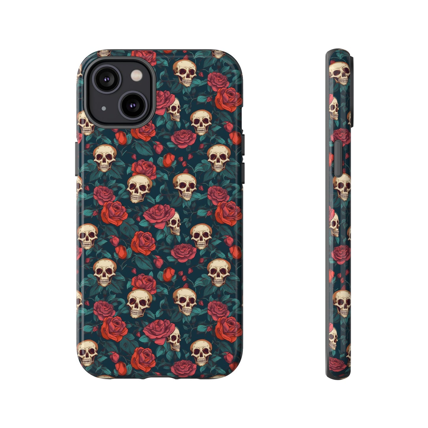 Skulls & Roses Dark Garden iPhone Tough Case