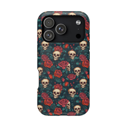 Skulls & Roses Dark Garden MagSafe® iPhone Tough Case
