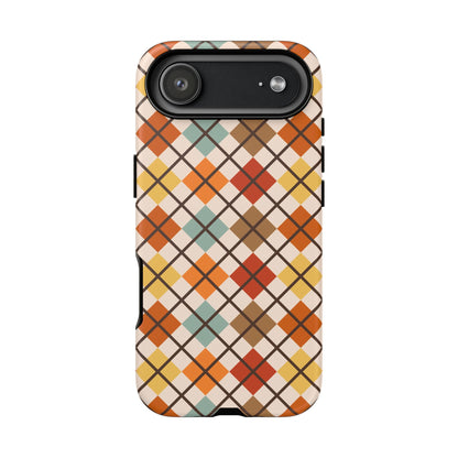 Autumn Argyle iPhone Tough Case