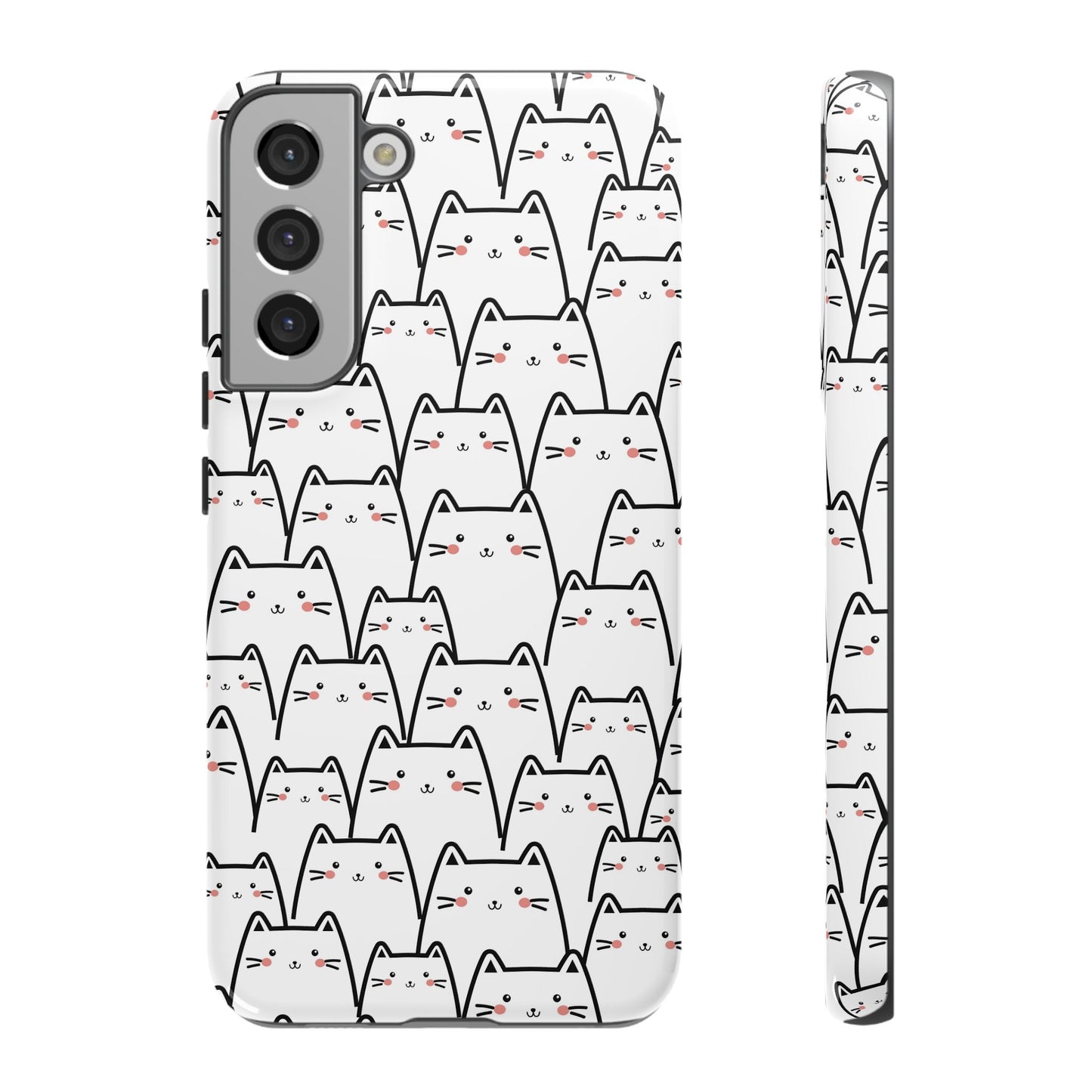 Kawaii Cat Crowd Samsung Galaxy Tough Case