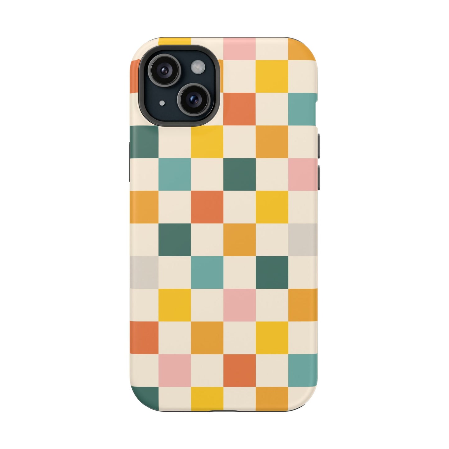 Retro 70s Gingham MagSafe® iPhone Tough Case