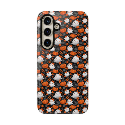 Cute Kawaii Lady Ghosts & Pumpkins Samsung Galaxy Tough Case