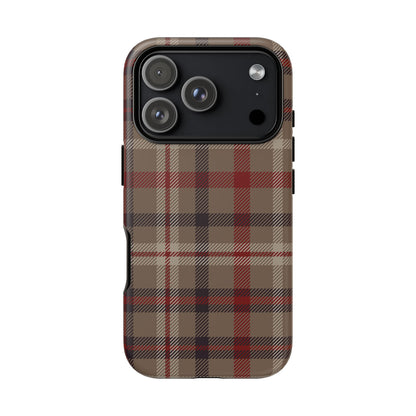 Vintage Highland Plaid iPhone Tough Case