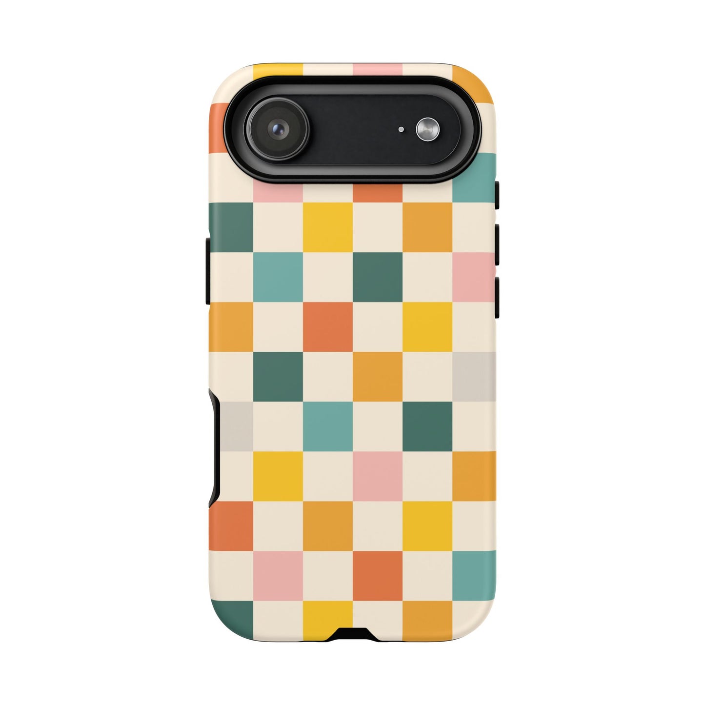 Retro 70s Gingham iPhone Tough Case
