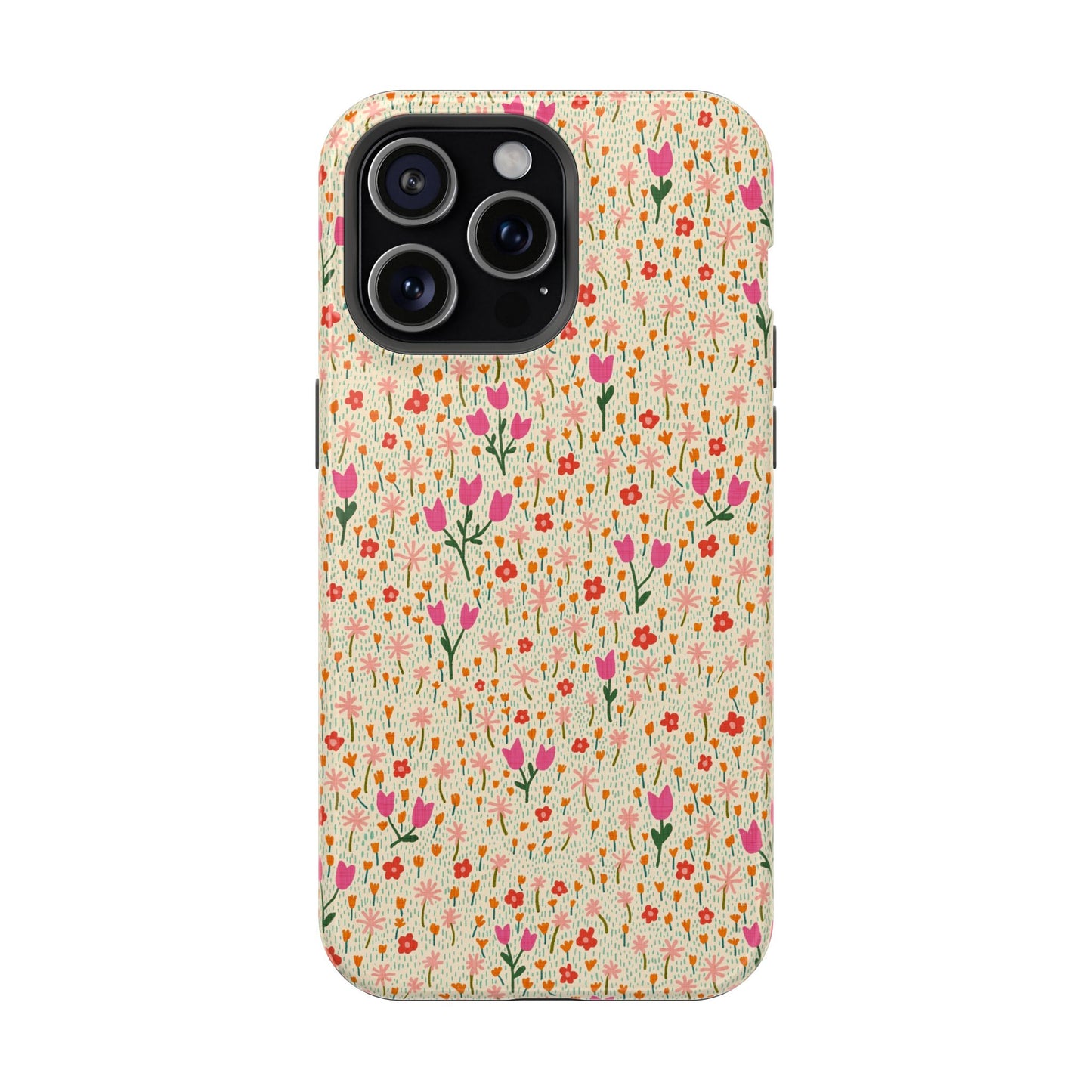 Vintage Cream Wildflower Meadow MagSafe® iPhoneTough  Case