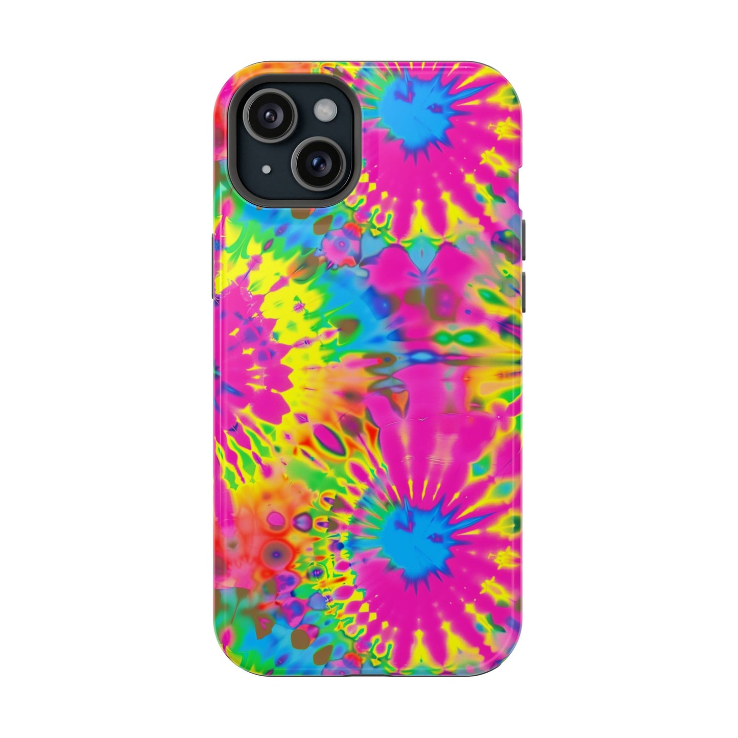 Neon Tie-Dye Burst MagSafe® Tough iPhone Case
