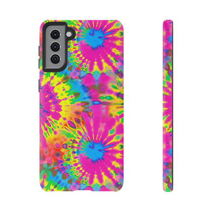 Neon Tie-Dye Burst Samsung Galaxy Tough Case