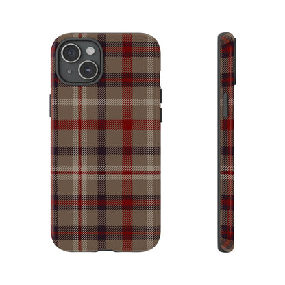 Vintage Highland Plaid iPhone Tough Case