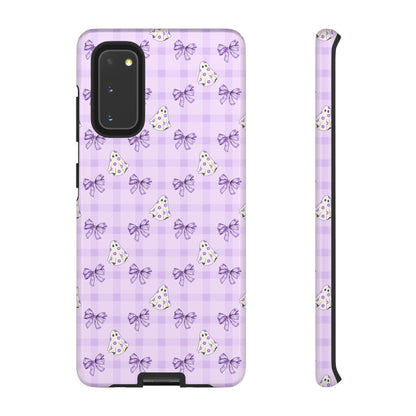 Purple Gingham Ghosts & Bows Samsung Galaxy Tough Case