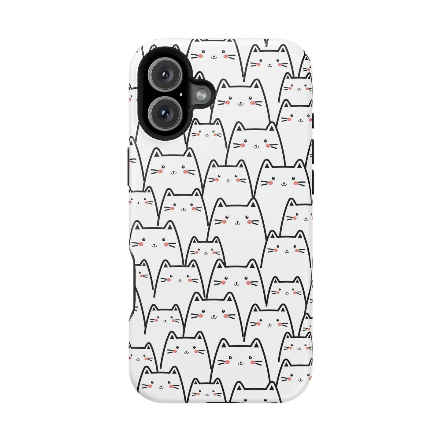 Kawaii Cat Crowd MagSafe® Tough iPhone Case